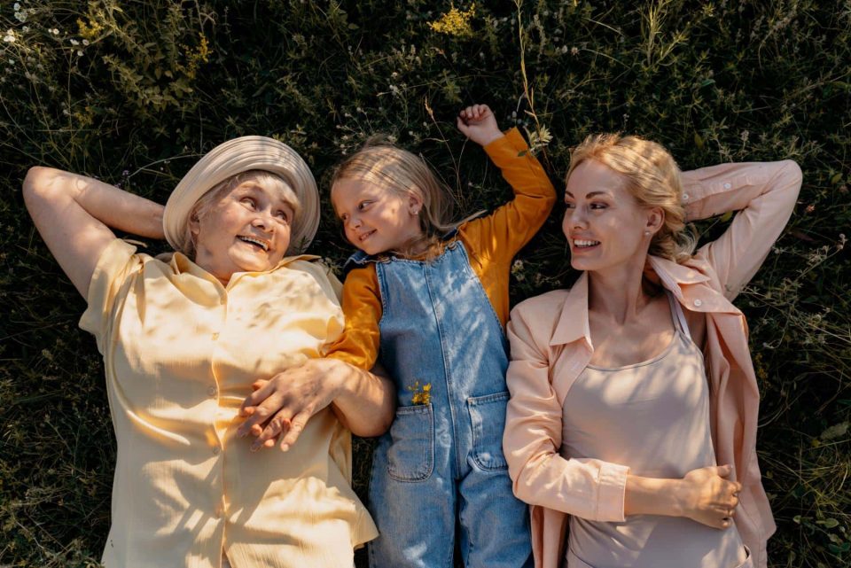 Healthy family after using probiotics